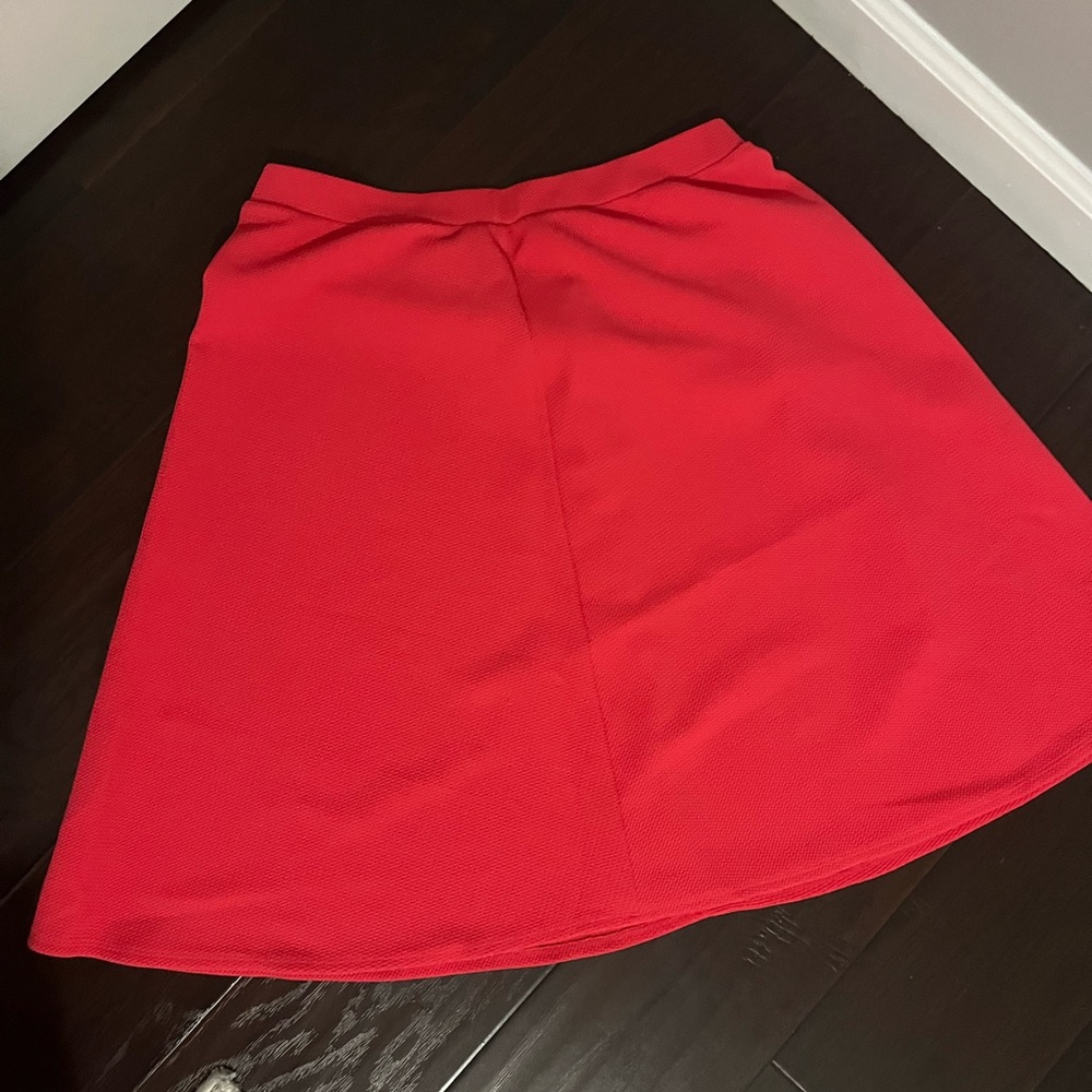 Red A-Line Skirt